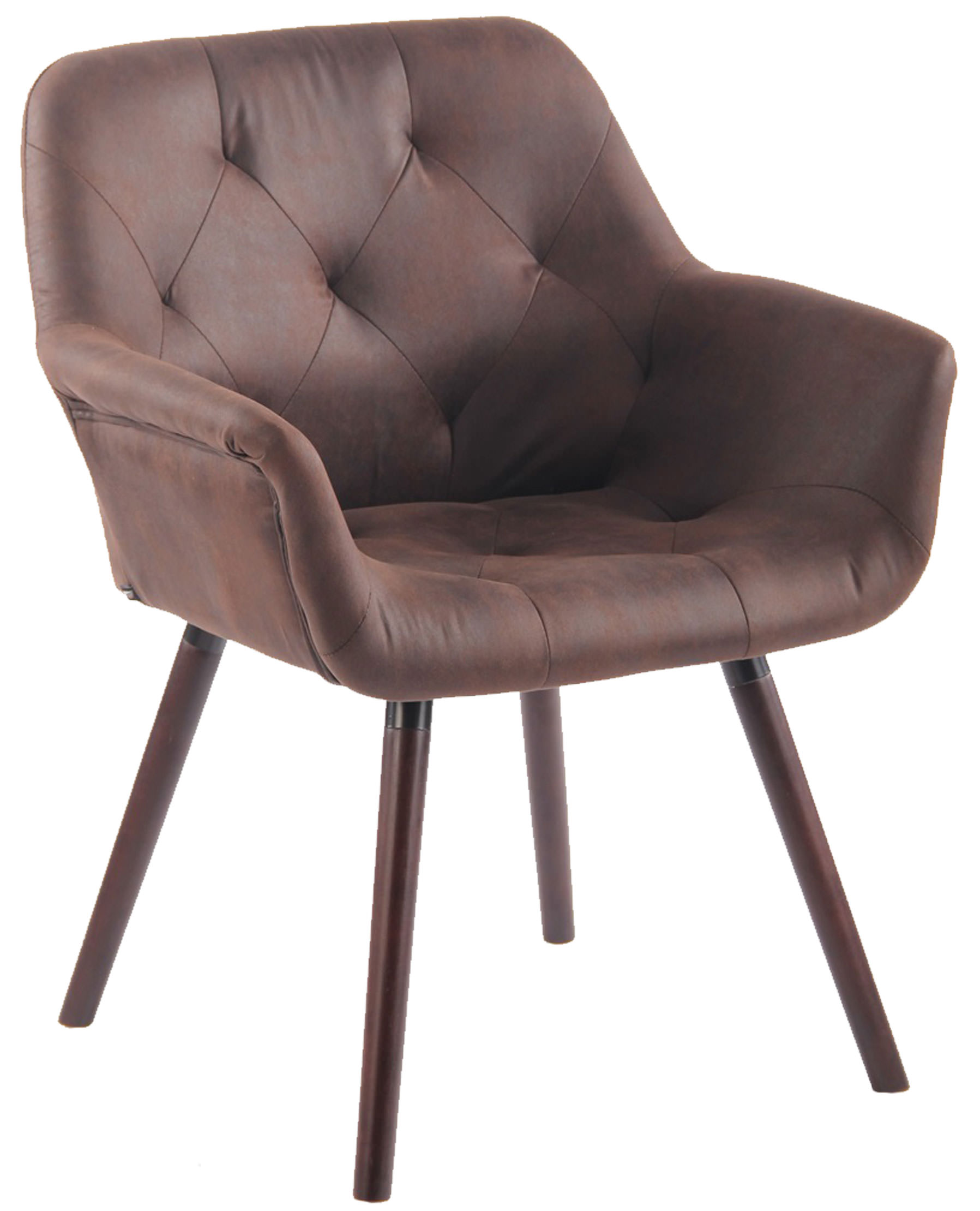 Esszimmerstuhl Cassidy Vintage Kunstleder coffee