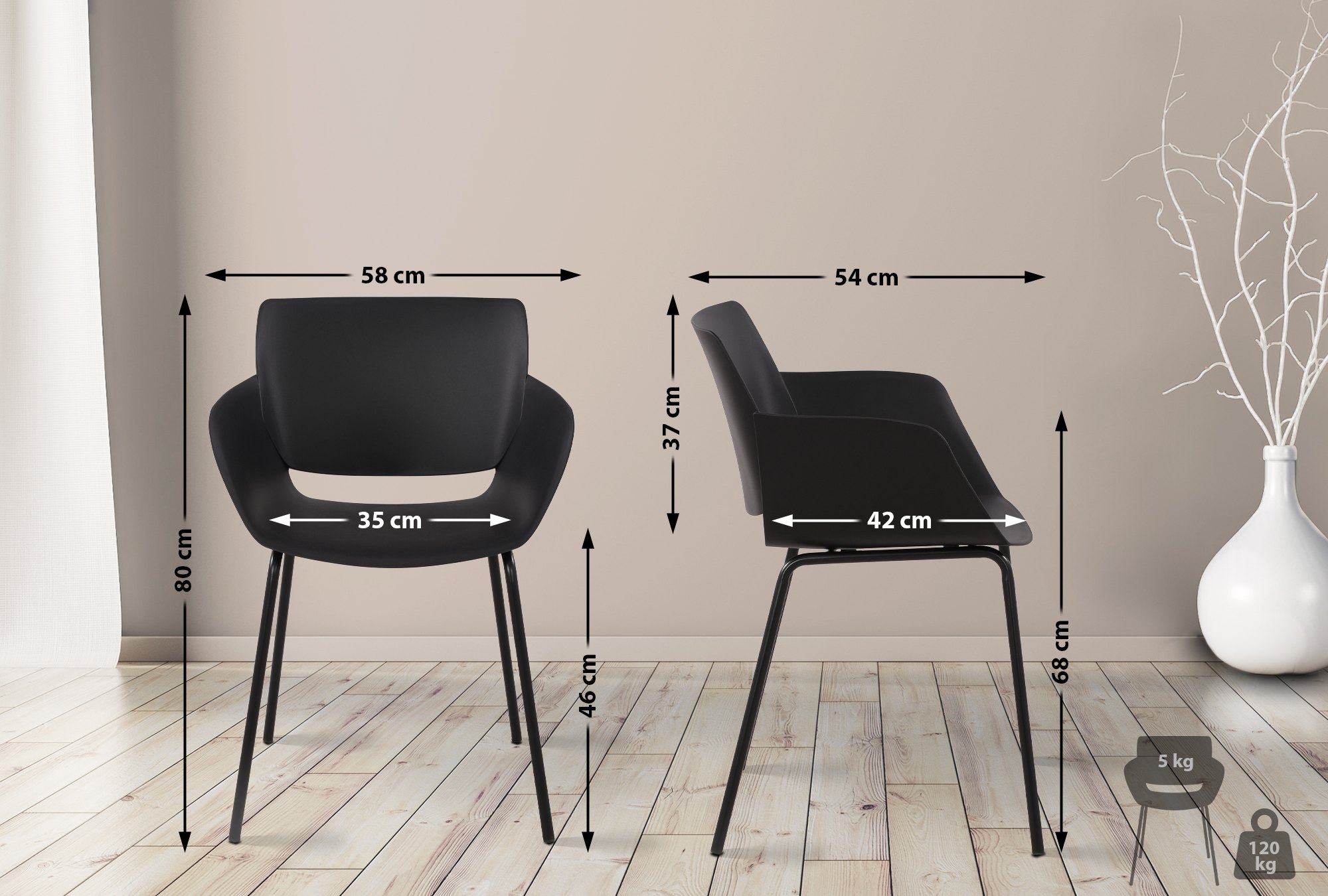 2er Set Stuhl Alpena
