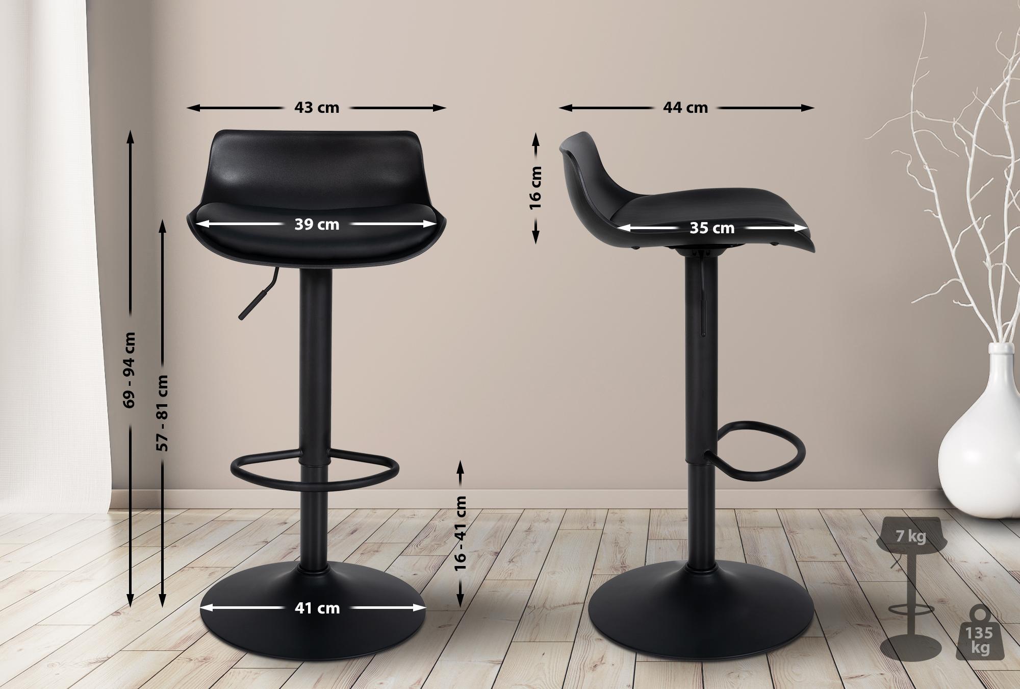 4er Set Barhocker Aveiro Kunstleder