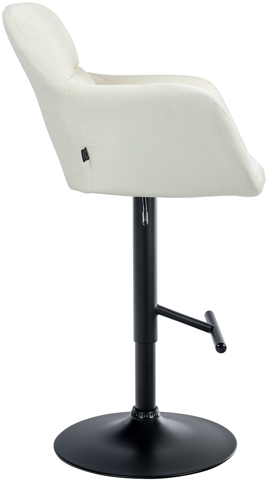 Barhocker Natoma Stoff schwarz