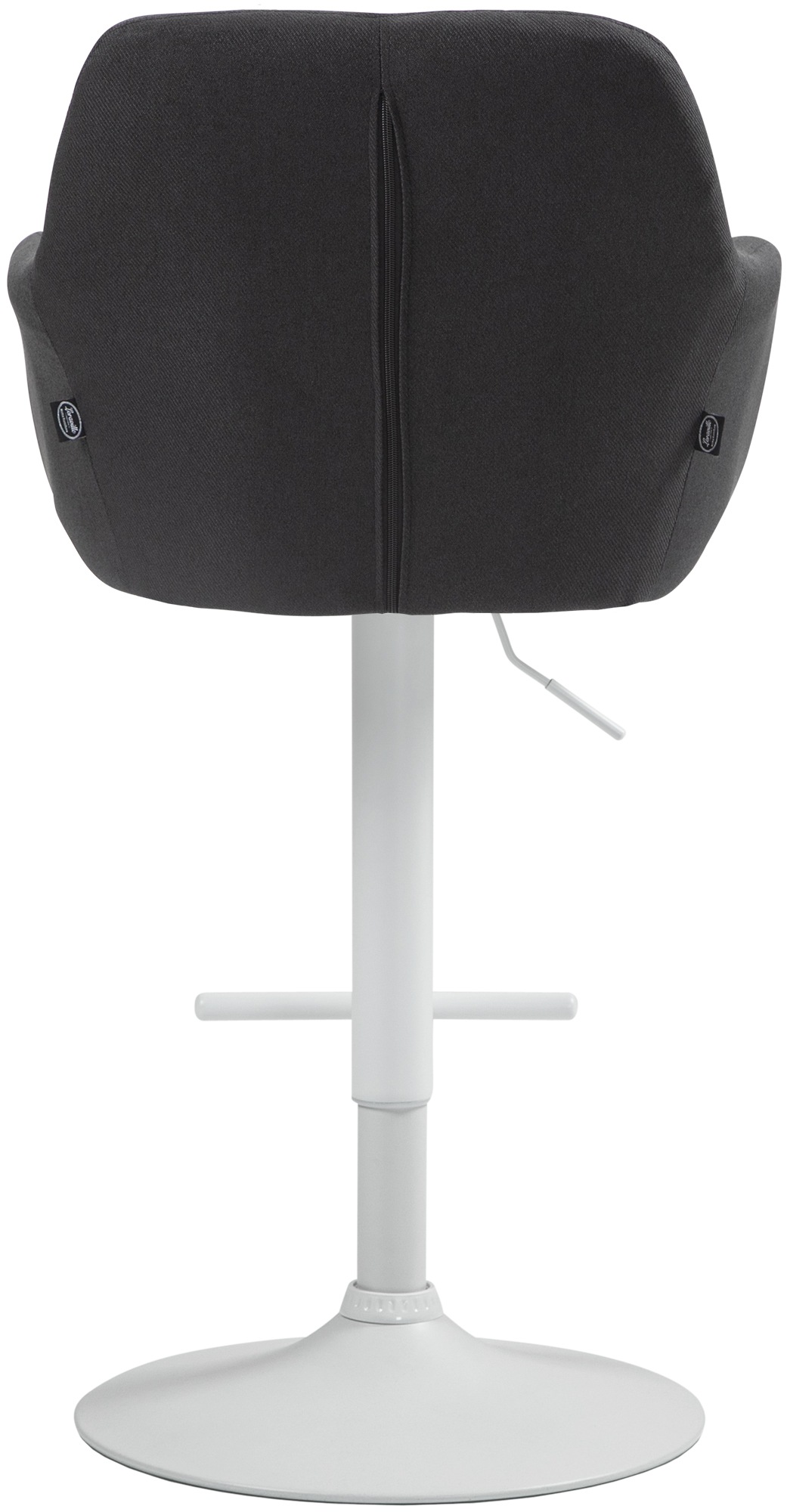 Barhocker Natoma Stoff weiß
