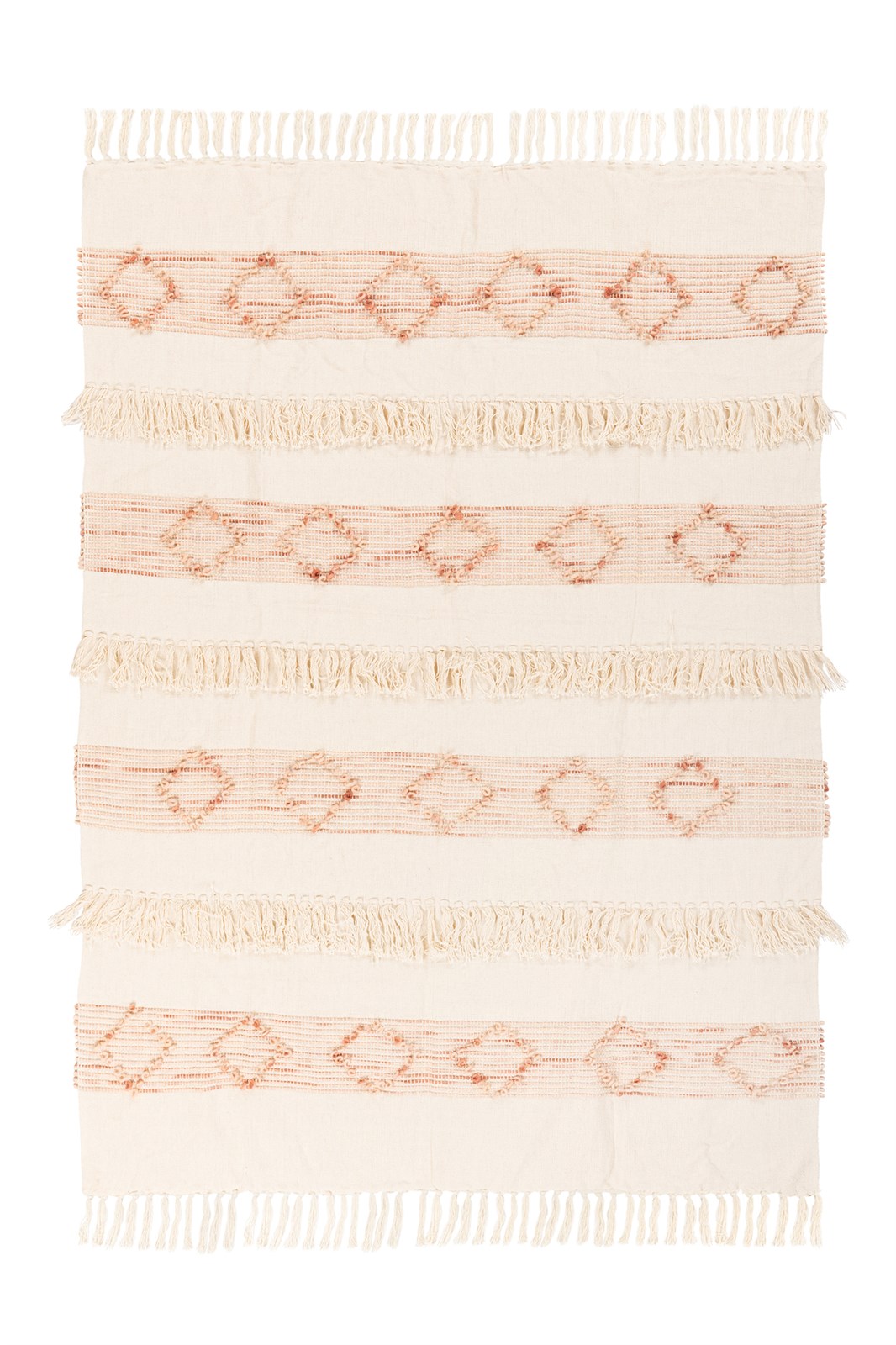 Deko-Decke Decke Bohist 225 Rosa / Creme