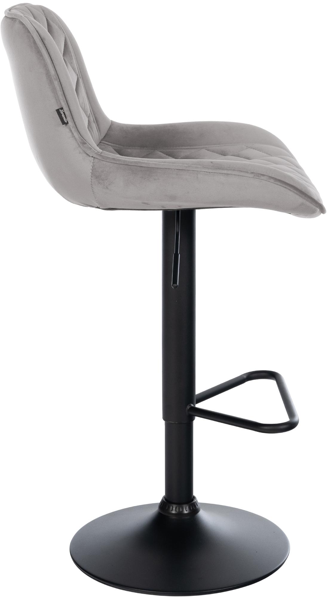 2er Set Barhocker Kasson Samt