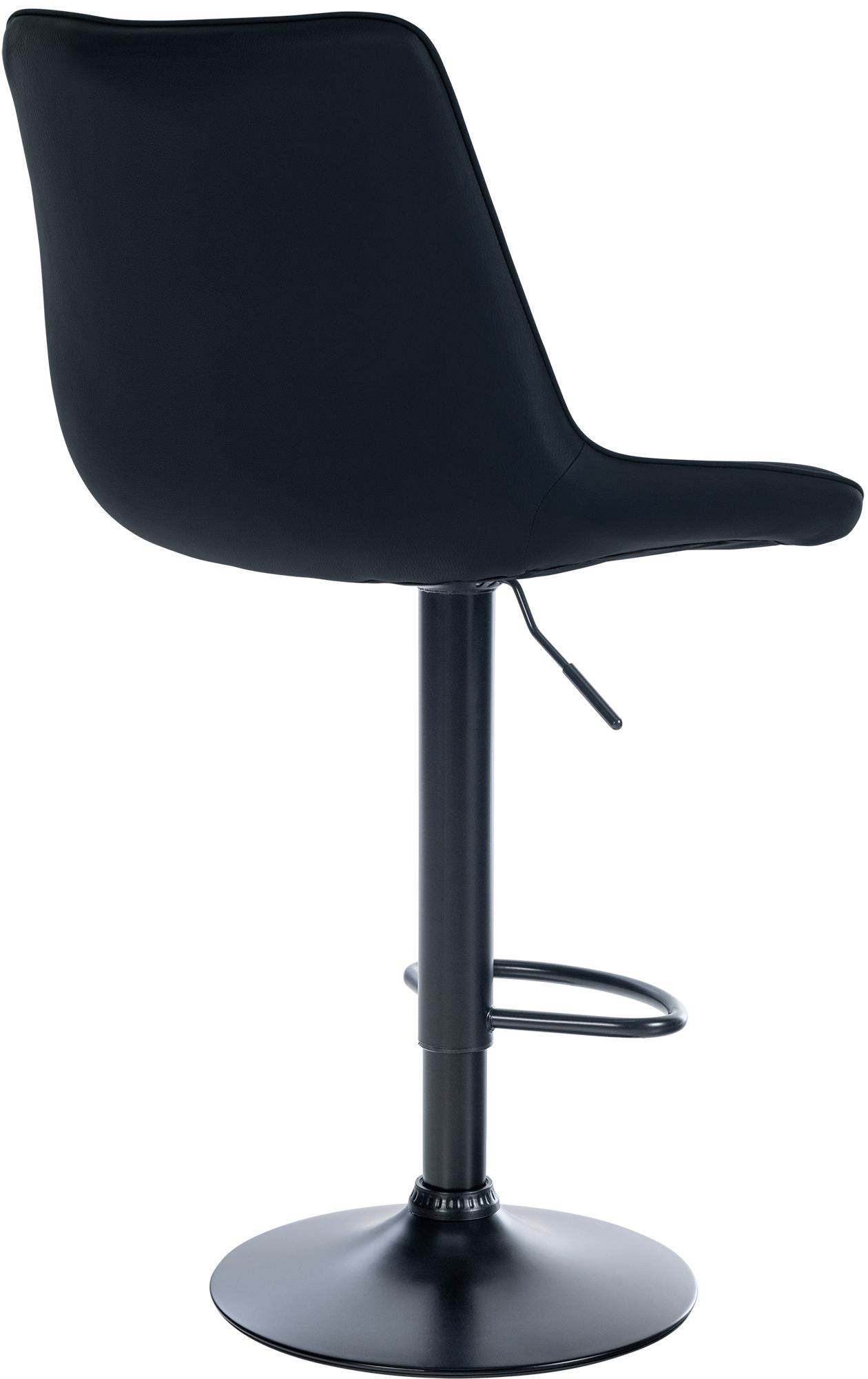 Barhocker Toni Kunstleder schwarz