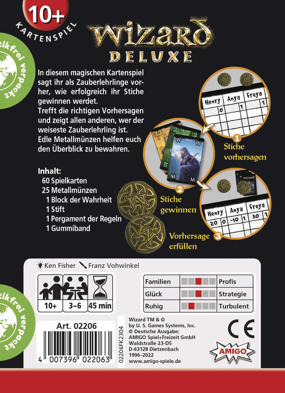 AMIGO Kartenspiele Amigo 02206 - Wizard Deluxe - Kartenspiel