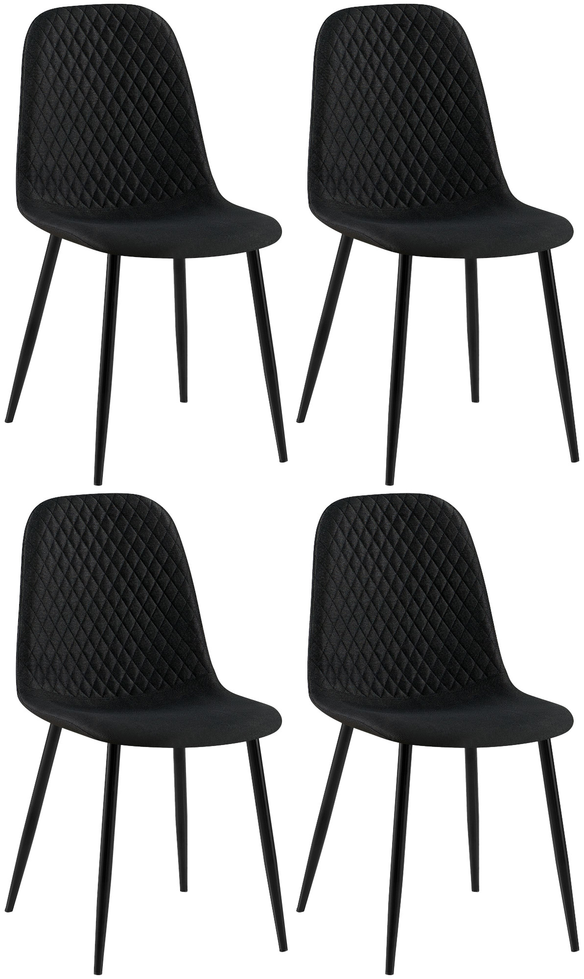 4er Set Stühle Giverny Stoff