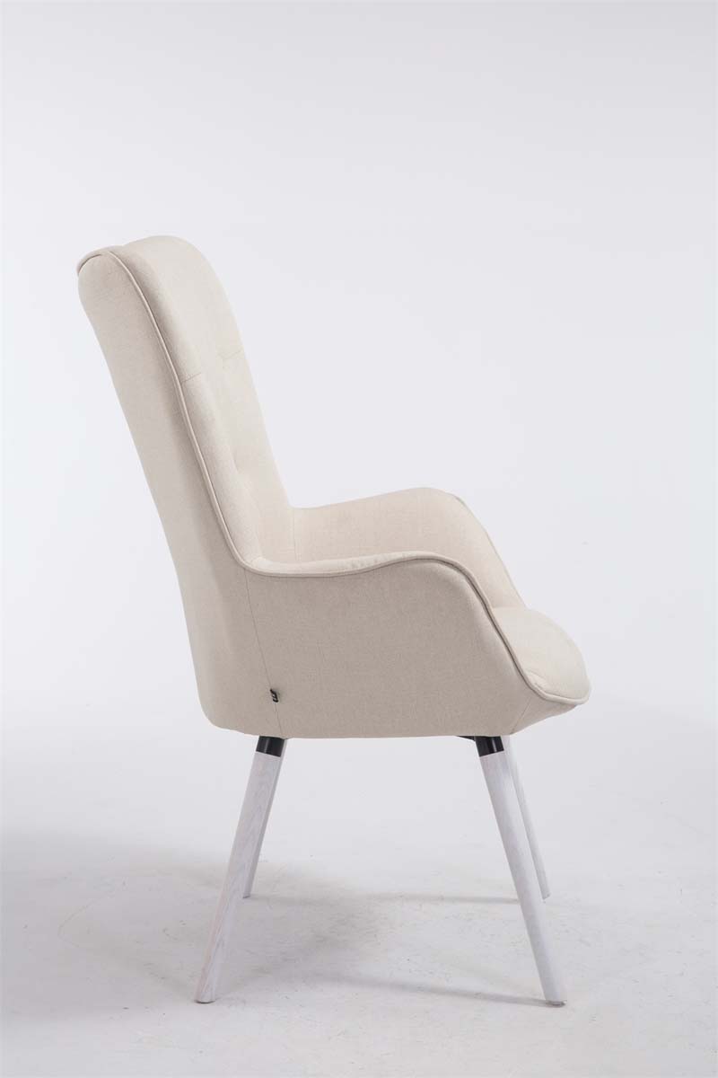 Lounger Aalborg Weiß Stoff