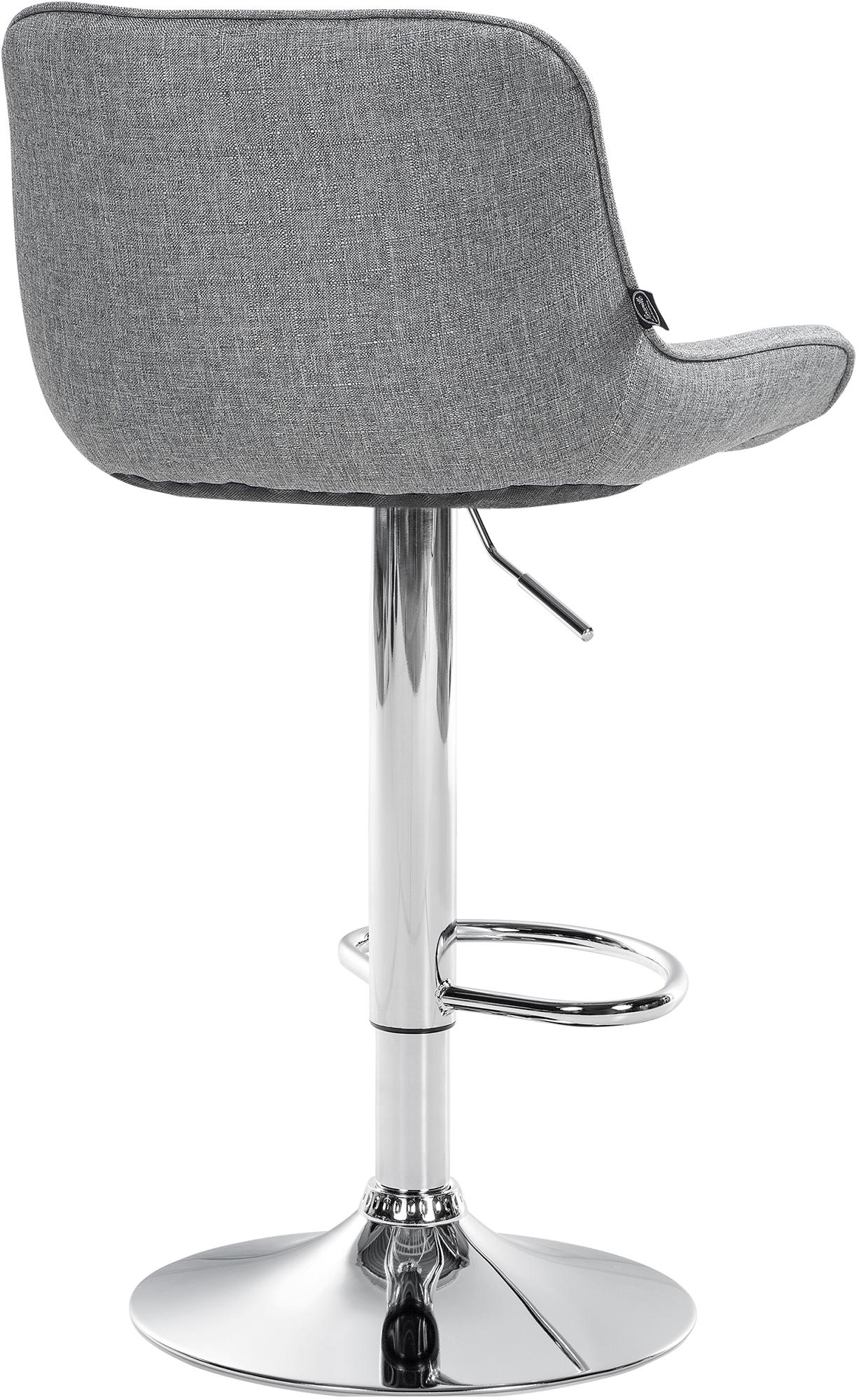 2er Set Barhocker Vonore Stoff chrom
