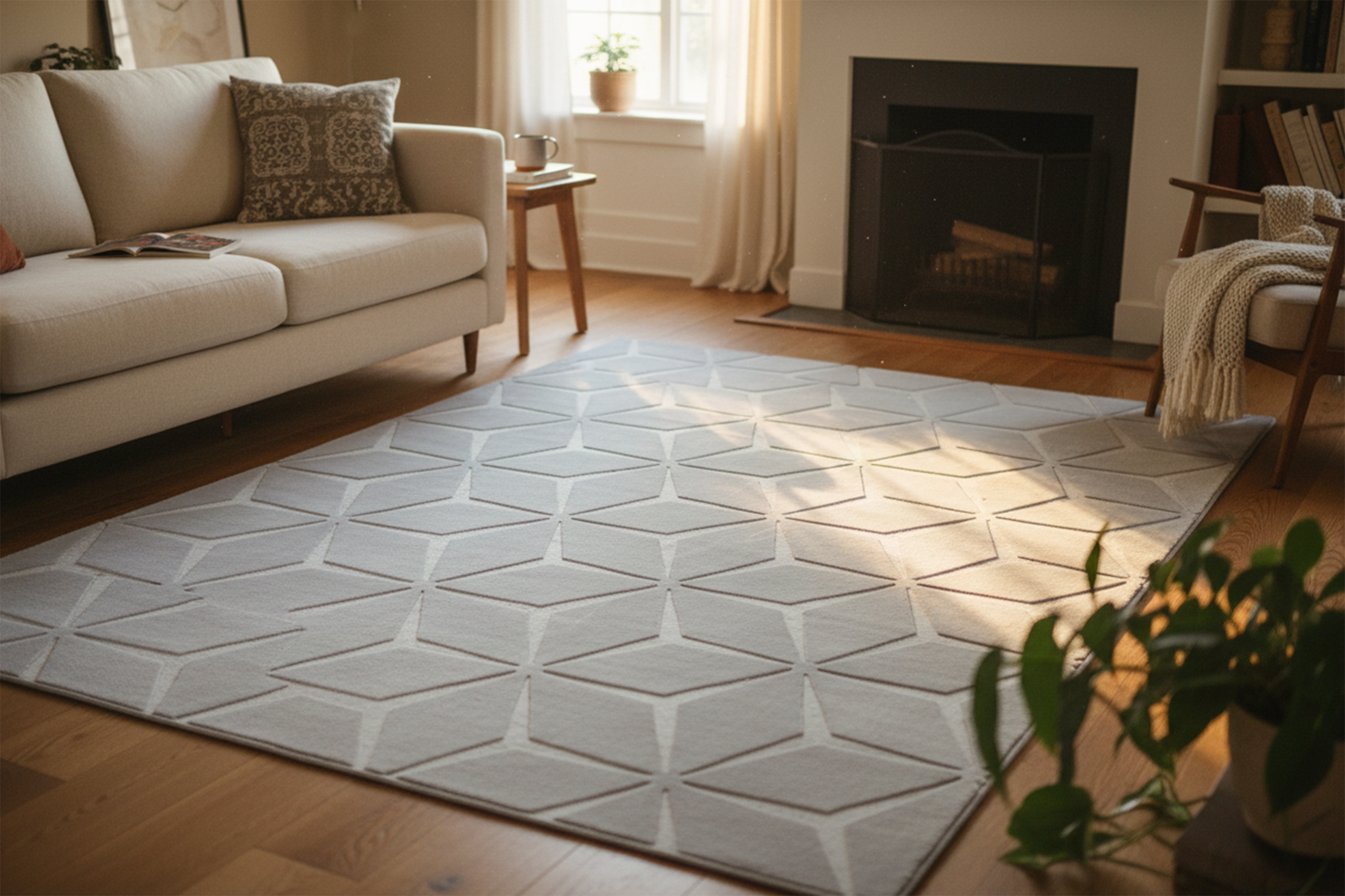 Teppich Calma 225 Silber 80 x 150 cm