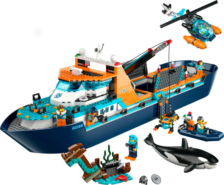 LEGO® Modelle & Fahrzeuge LEGO® 60368 - City Arktis-Forschungsschiff (815 Teile)