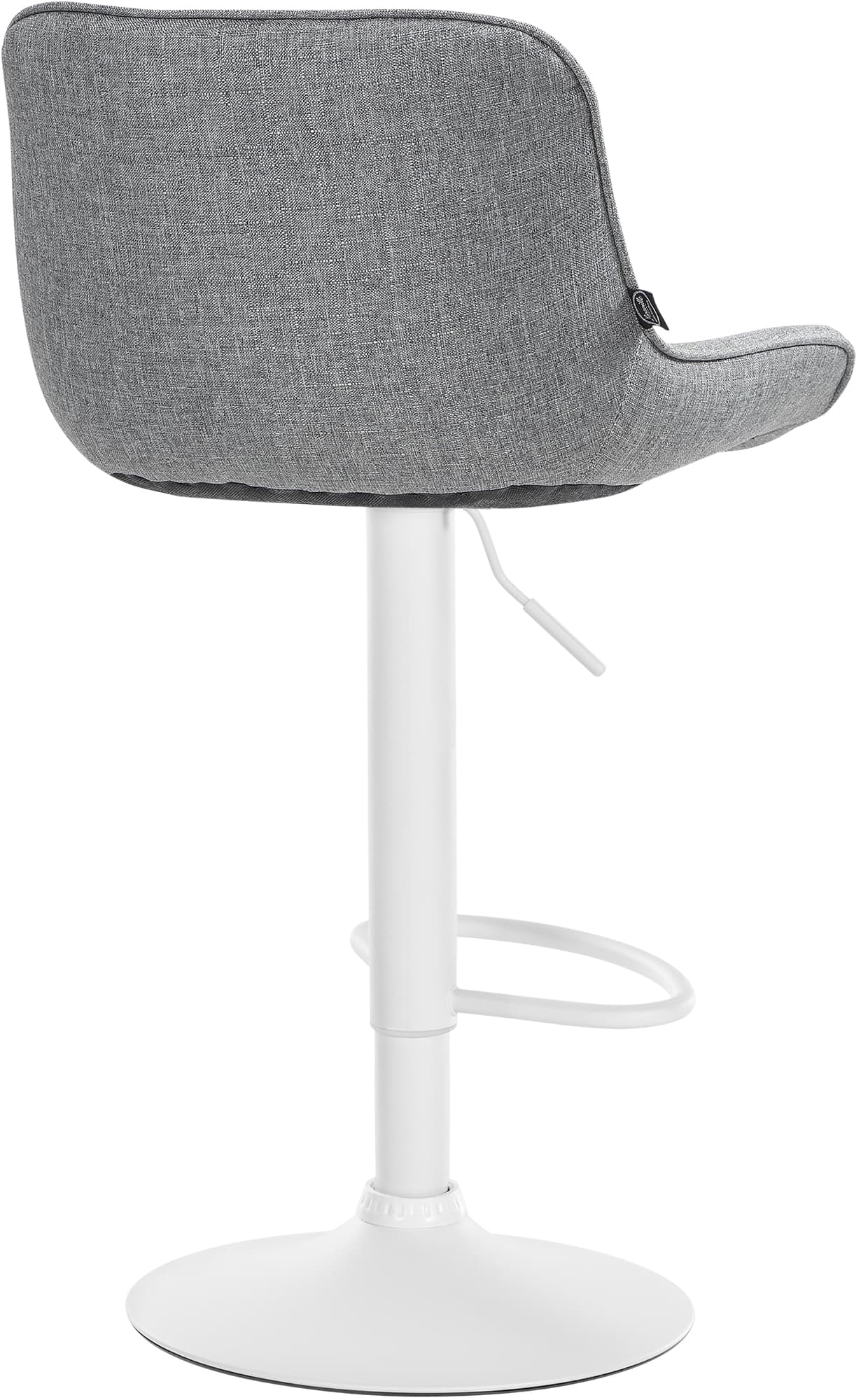 Barhocker Vonore Stoff weiß