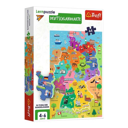 Trefl Lernspiele Lernpuzzle - Deutschlandkarte Deutsche Version - 44 Teile