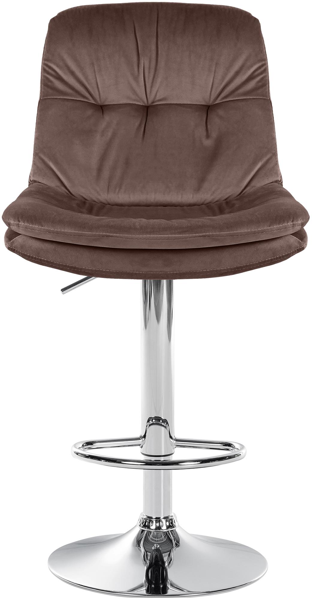 Barhocker Laurel Samt chrom