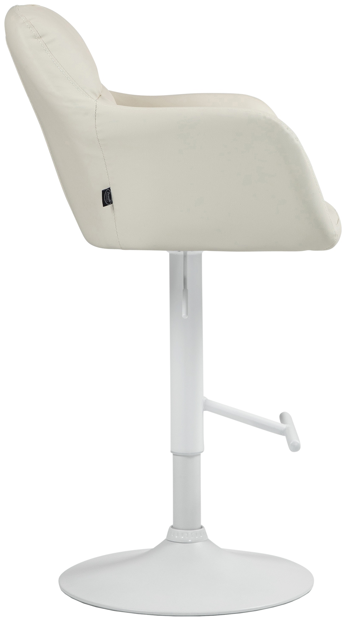 Barhocker Natoma Kunstleder weiß