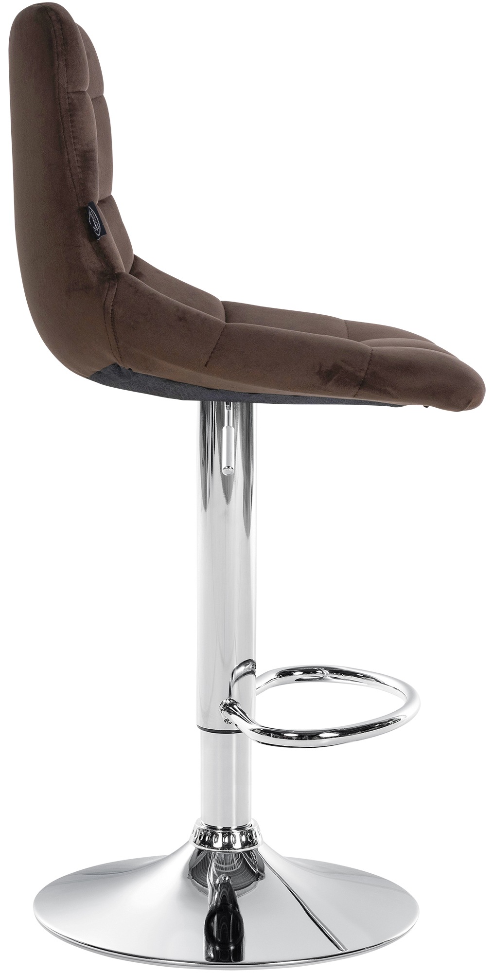 2er Set Barhocker Jerry Samt chrom