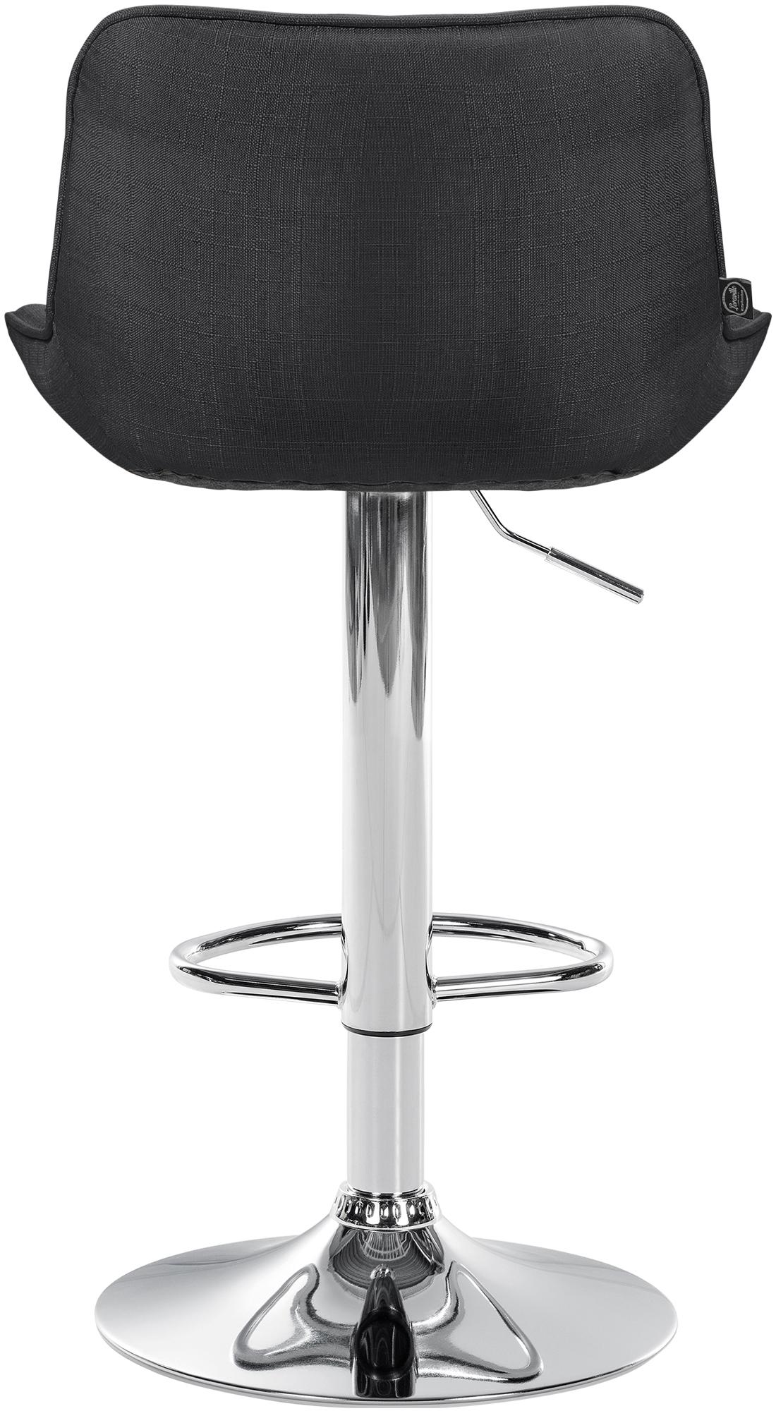 Barhocker Vonore Stoff chrom