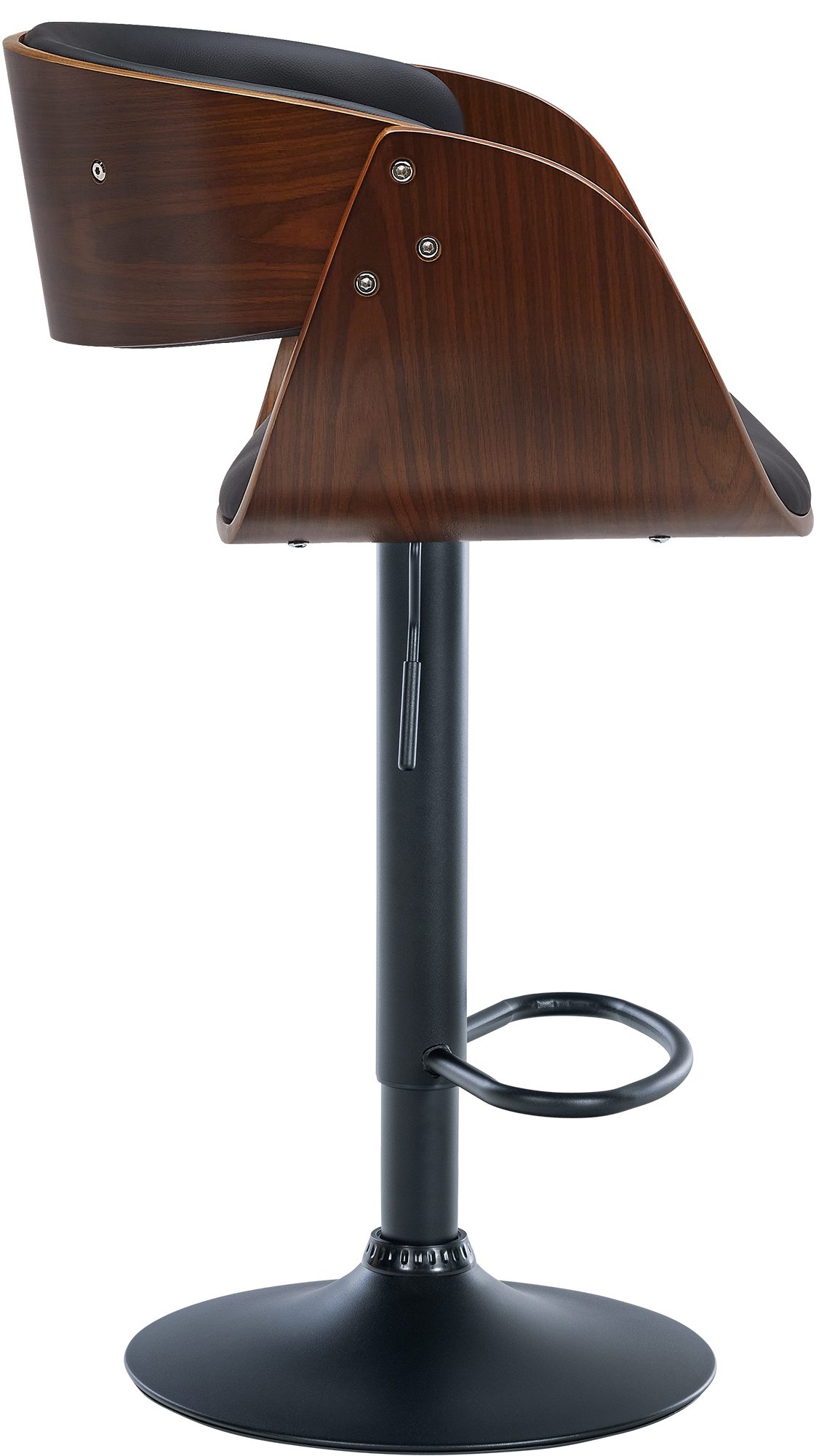 Barhocker Portmore Kunstleder schwarz