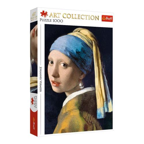 Trefl Puzzles Johannes Vermeer: Mädchen mit einem Perlenohrring - Art Collection Puzzle 1000 Teile