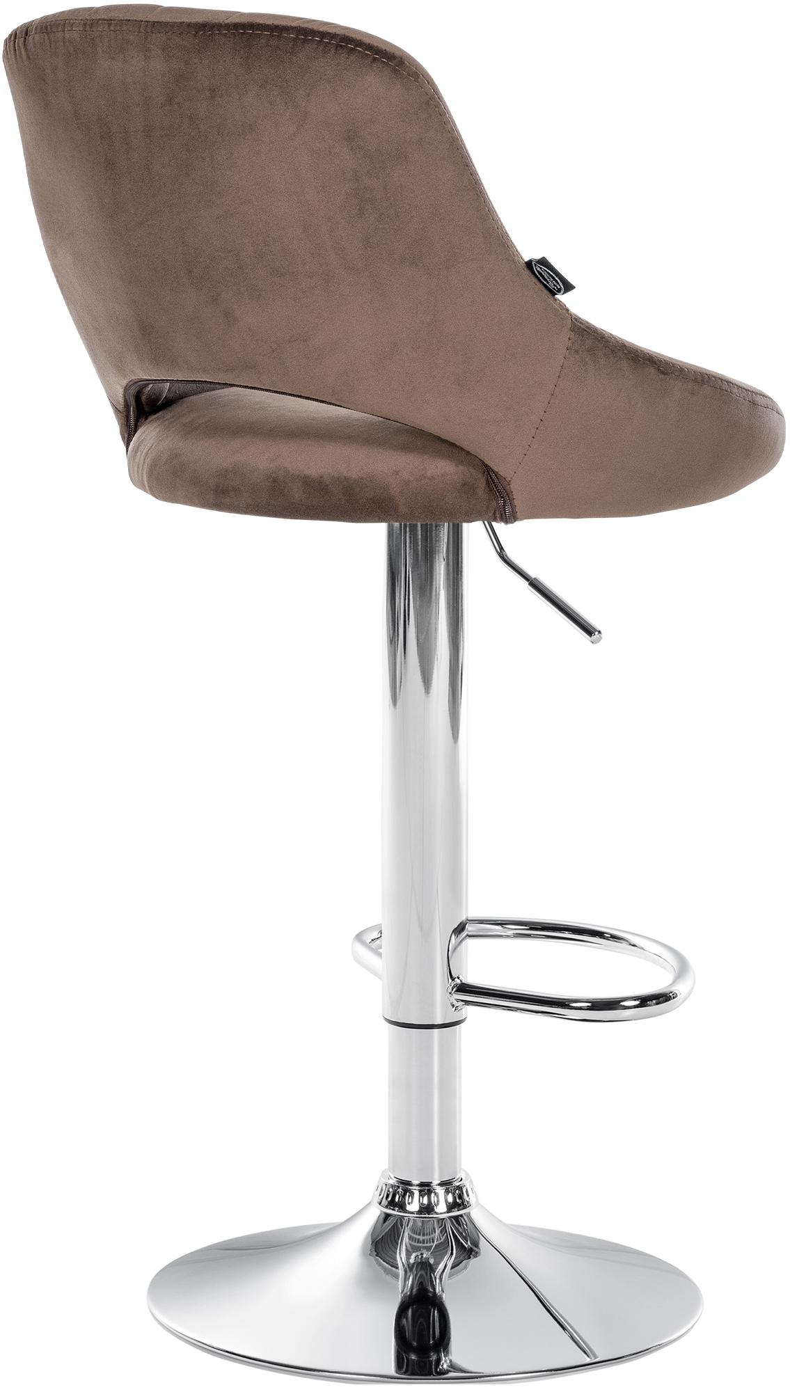 Barhocker Milet Samt chrom