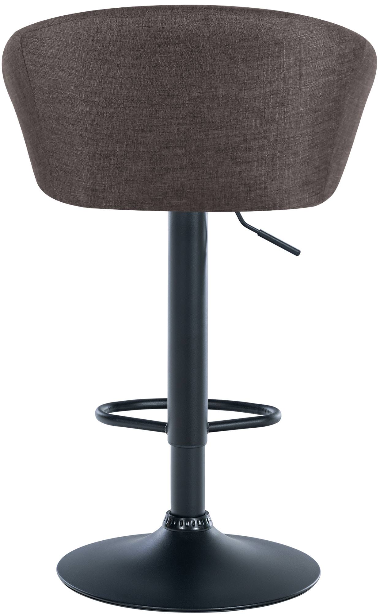 Barhocker Davie Stoff schwarz