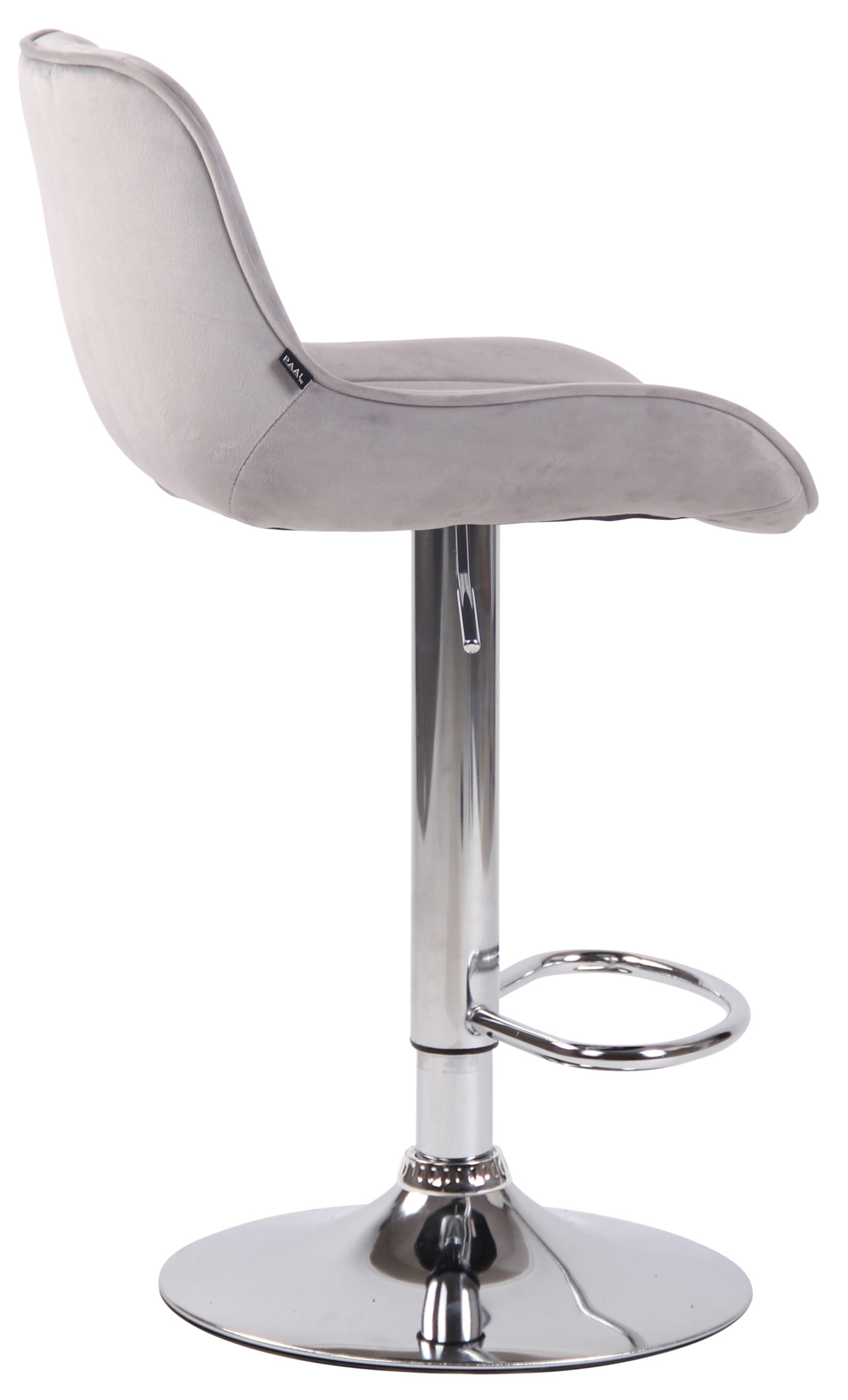 Barhocker Lentini Samt chrom