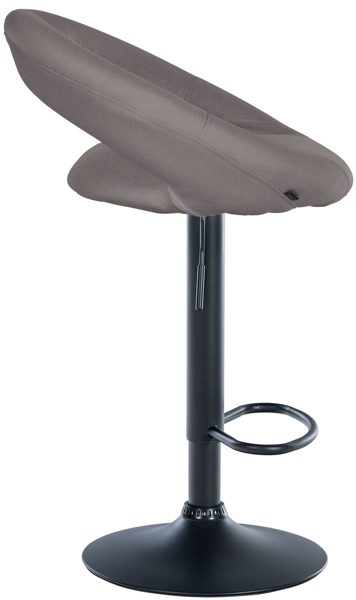 Barhocker Olinda Stoff schwarz