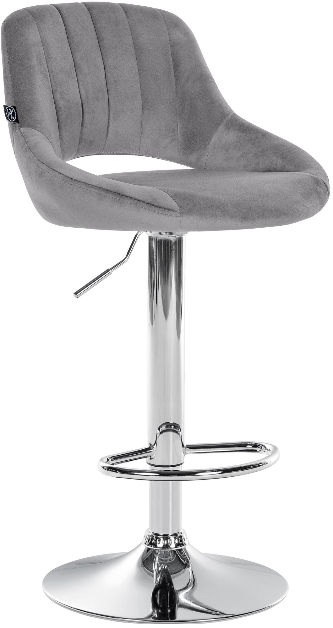 Barhocker Milet Samt chrom