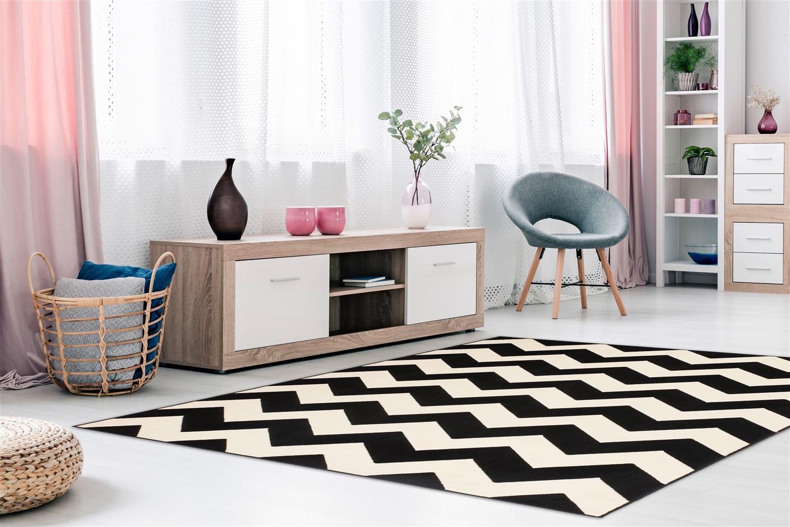 Teppich Manolya 2095 Schwarz 80cm x 150cm