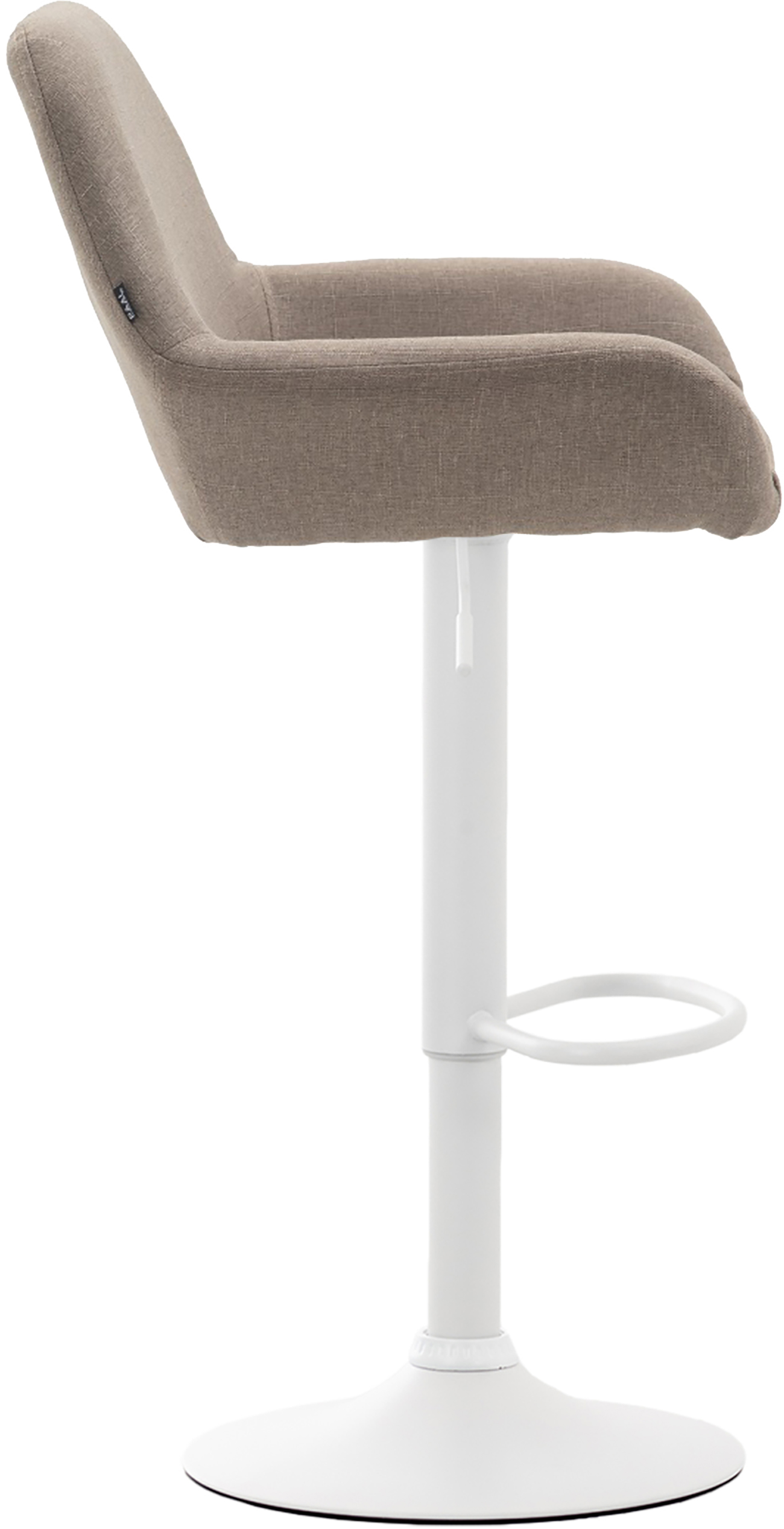 Barhocker Braga Stoff weiß