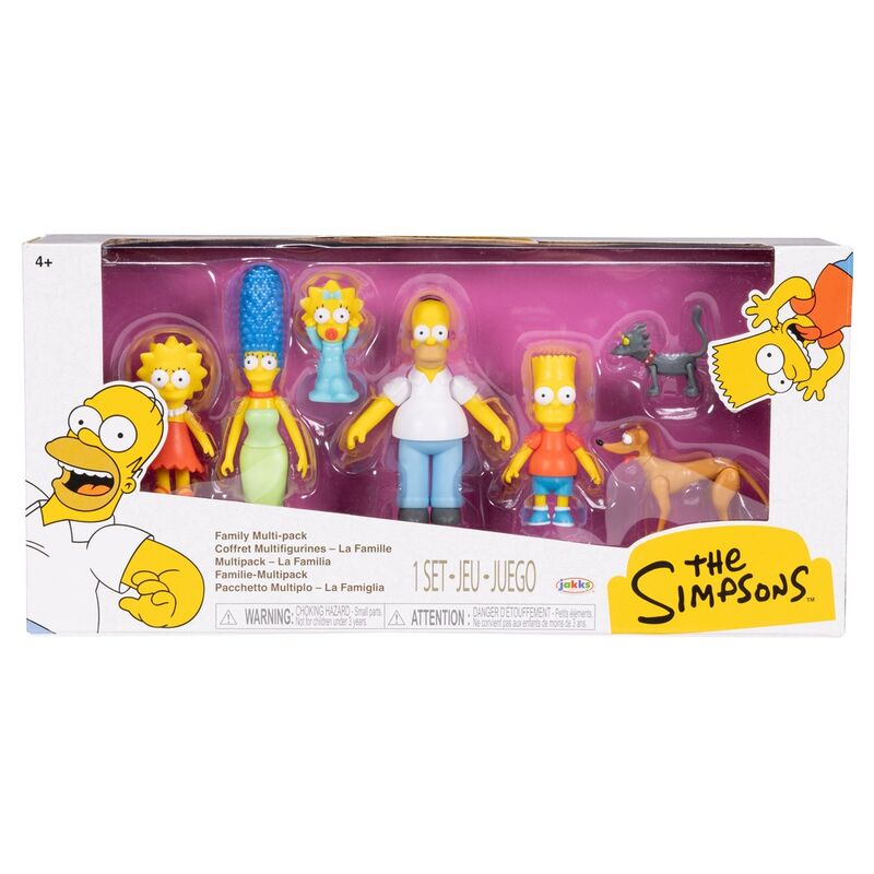 Jakks Pacific Sammel- & Spielfiguren The Simpsons Family - 7 Figuren Set - 6 cm
