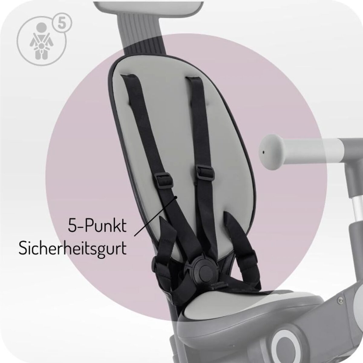 MoMi SOLIVIA – 4-in-1 Dreirad & Laufrad ab 12 Monaten, verstellbar, klappbar, mit Sicherheitsgurt, inkl. Tasche & Getränkehalter – in verschiedenen Farben
