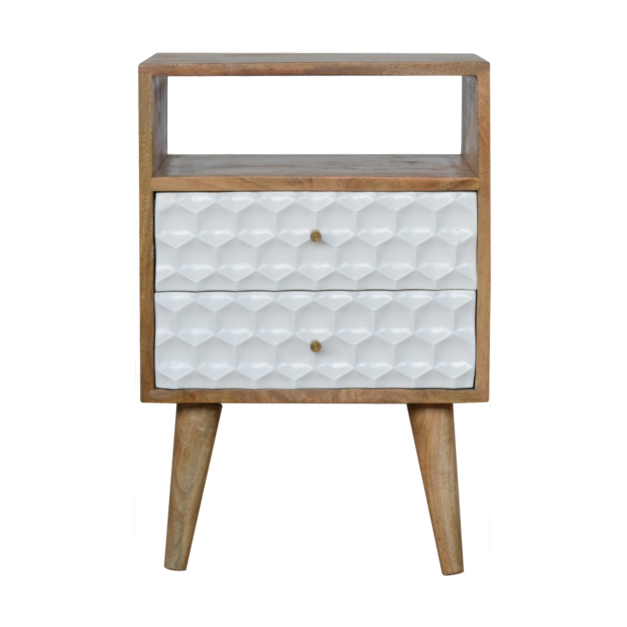 Nachttisch „Honeycomb“ mit offenem Fach