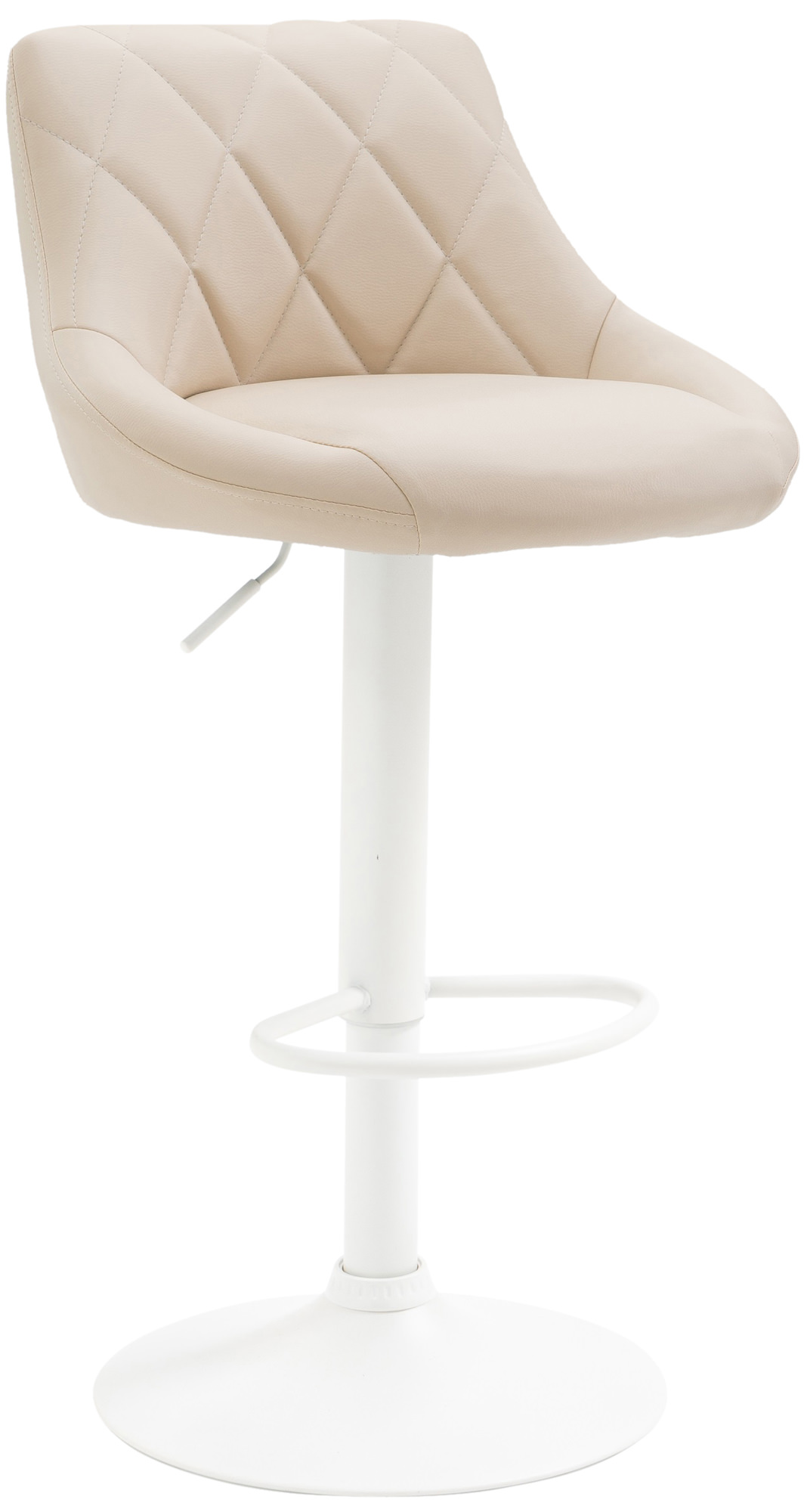 Barhocker Lazio Kunstleder weiß