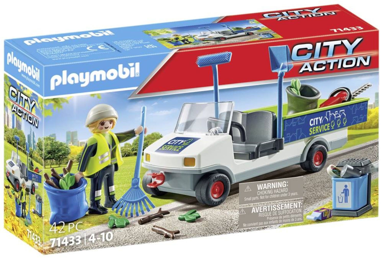 PLAYMOBIL® Bau- & Konstruktionsspielzeug PLAYMOBIL® 71433 - City Action - Stadtreinigung mit E-Fahrzeug