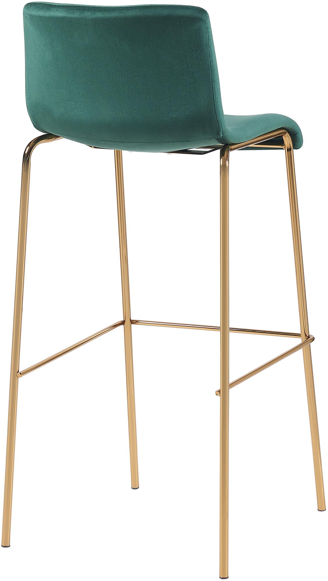 Barhocker Hoover Samt 4-Fuß Gold