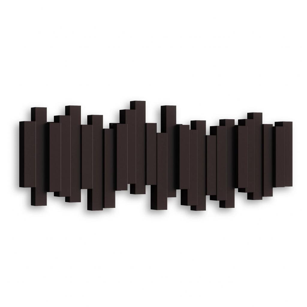 Umbra BV UMBRA STICKS HOOK ESPRESSO 318211-213 platzsparende Garderobenleiste mit 5 beweglichen Haken – Ansicht 2