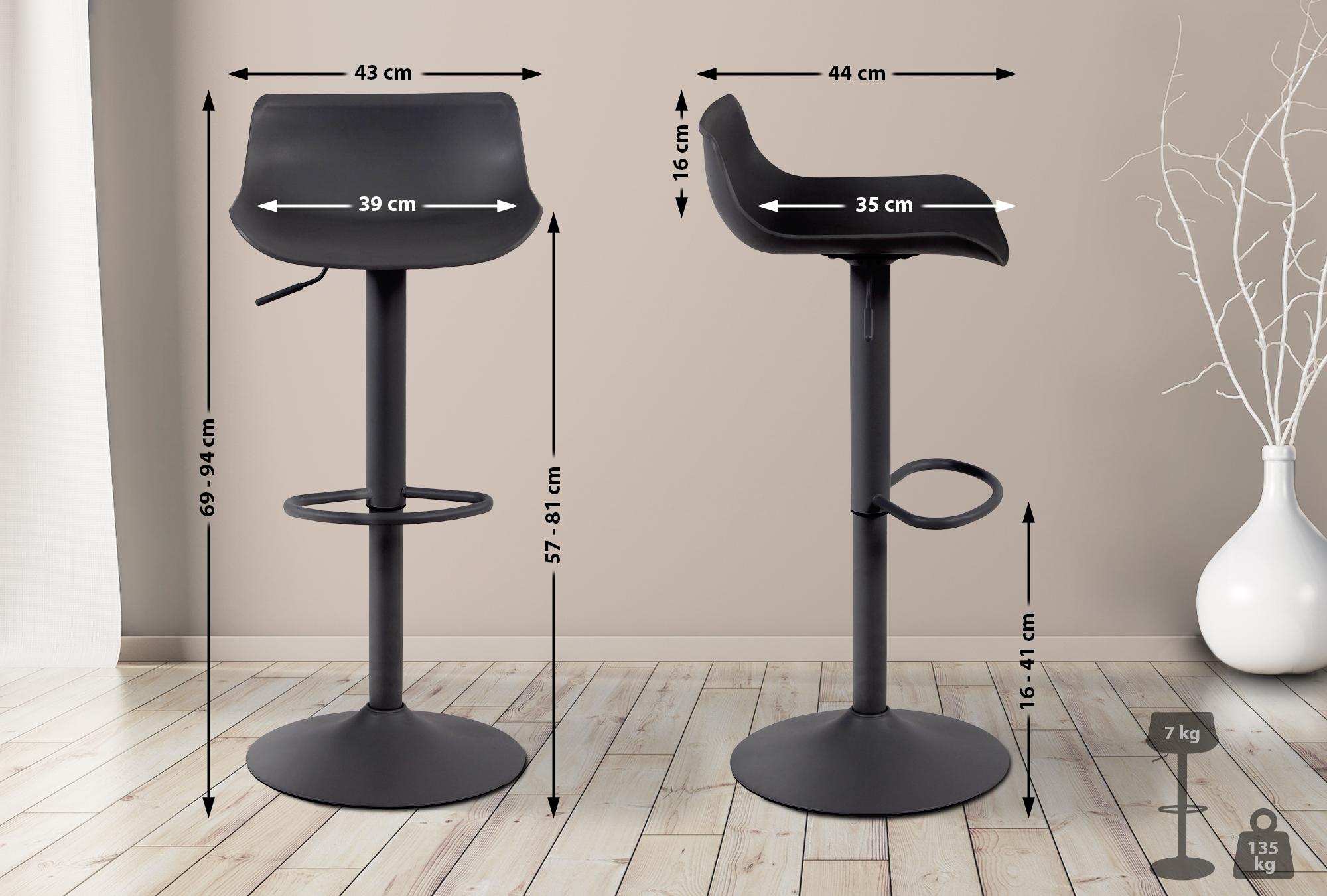 CLP Trading GmbH 2er Set Barhocker Aveiro – Ansicht 3