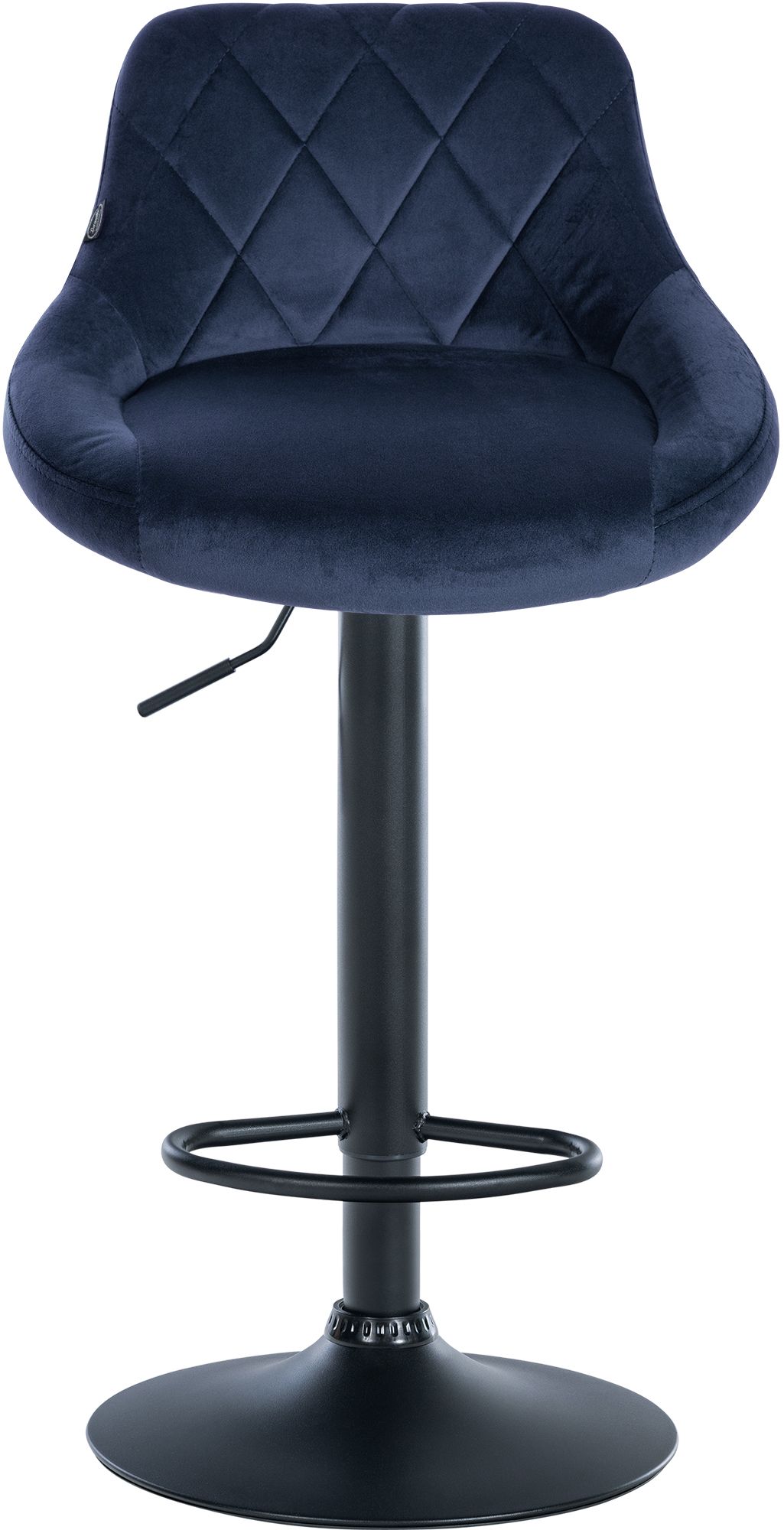 2er Set Barhocker Lazio Samt schwarz