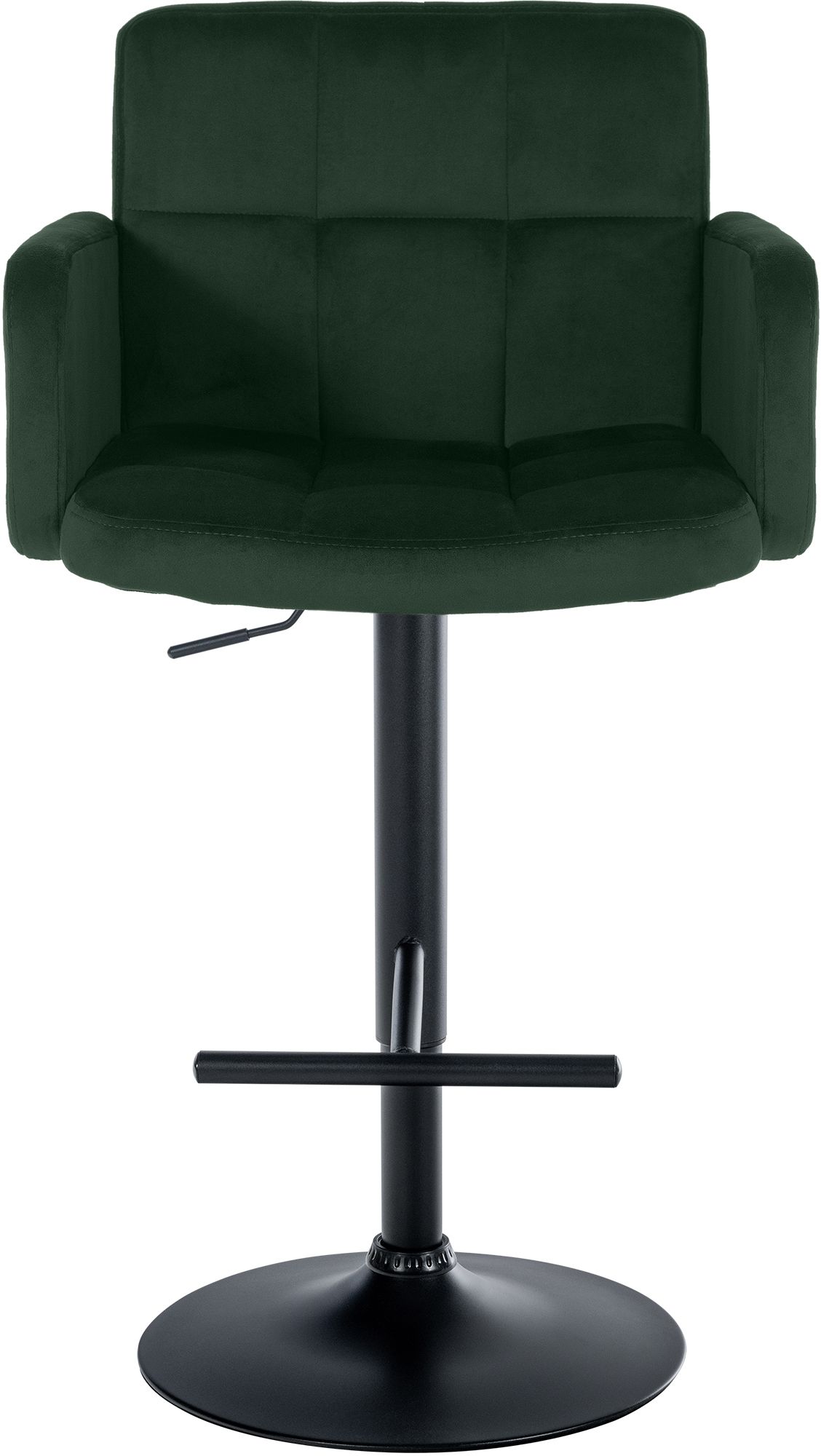 Barhocker Los Angeles Samt schwarz