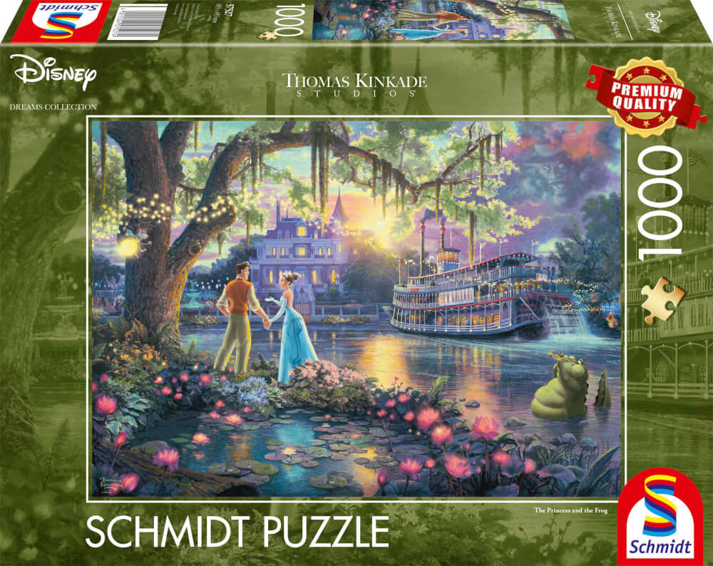 Schmidt Spiele GmbH Puzzles Disney - The Princess and the Frog, 1000 Teile - Puzzle