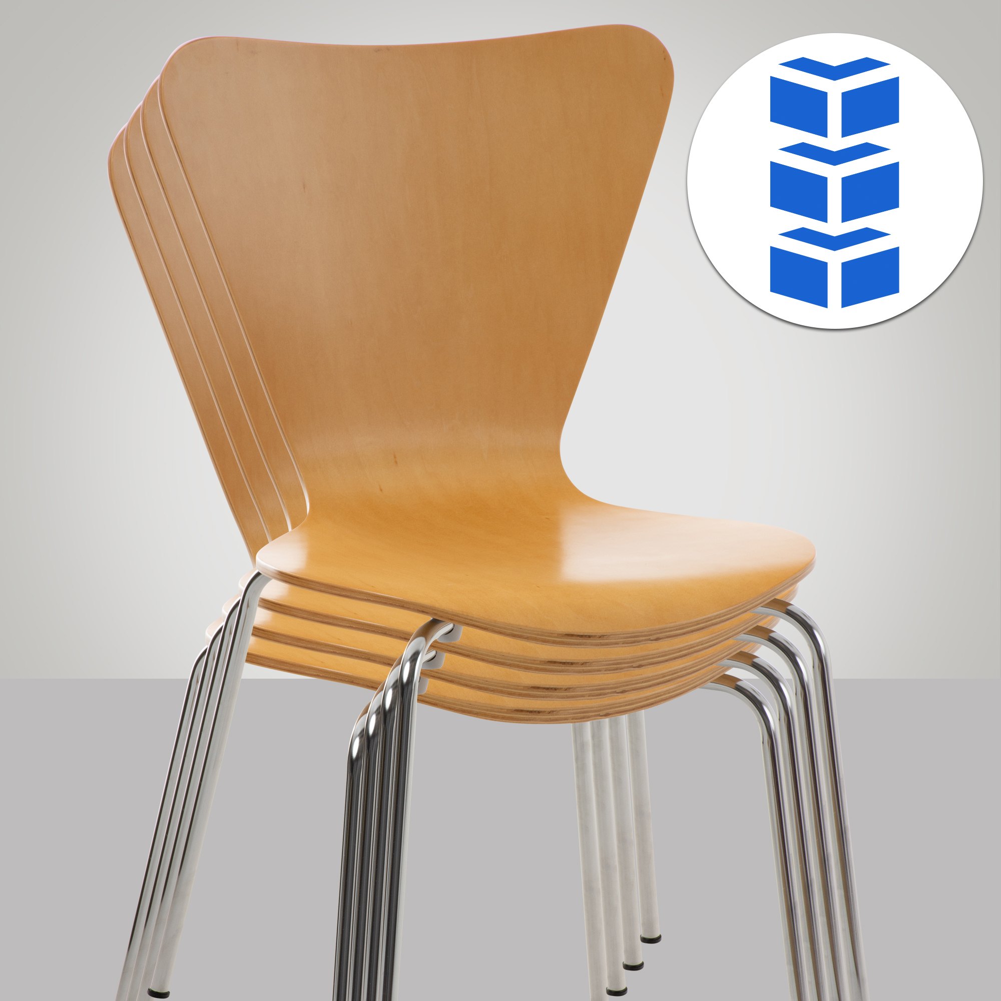 2er Set Besucherstuhl Calisto