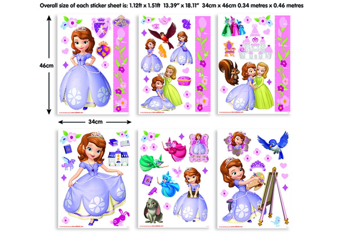 Walltastic Dekoration Walltastic 41523 - Wandaufkleber, Sofia die Erste / Sofia the First