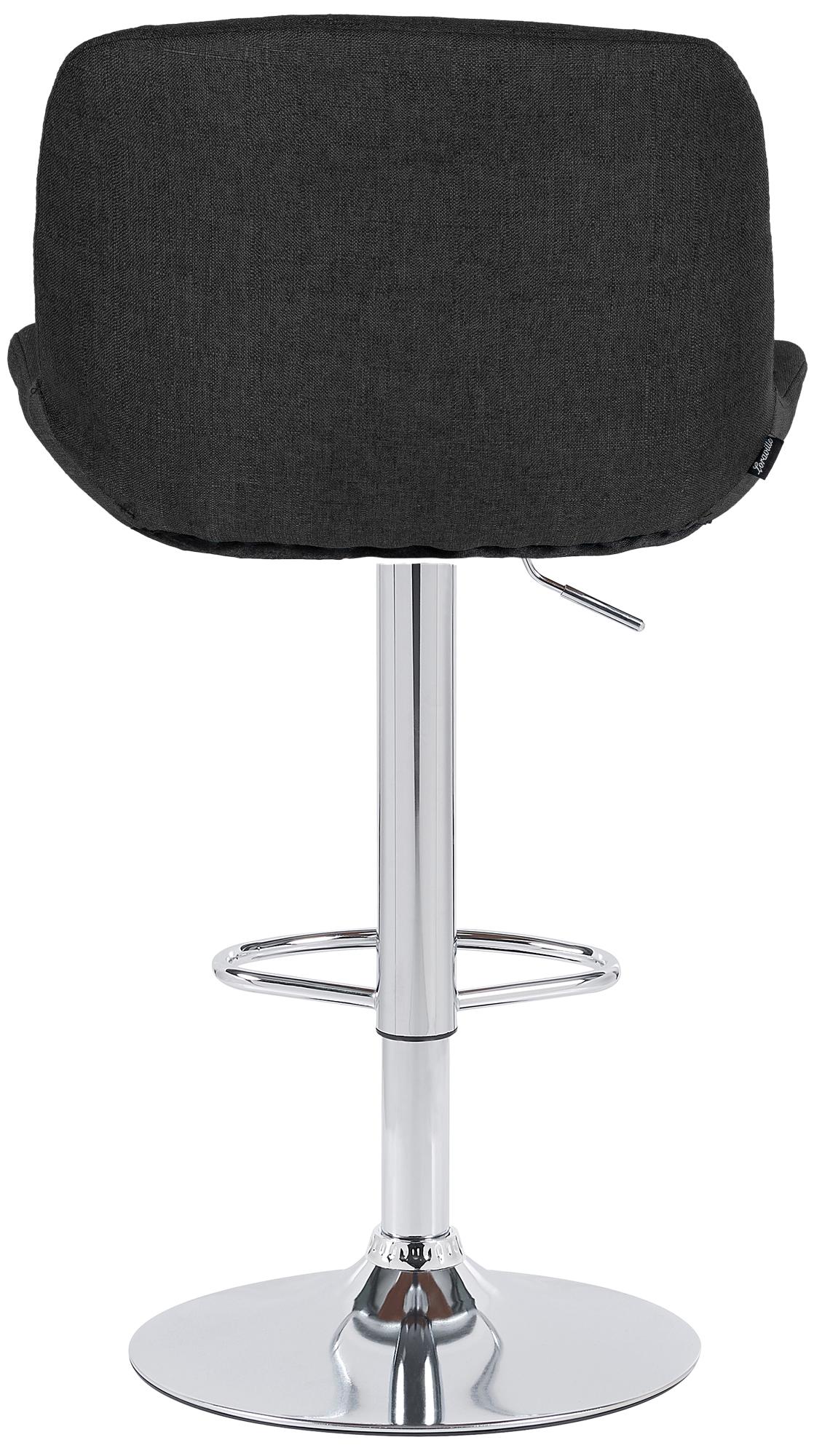 Barhocker Solon Chrom Stoff