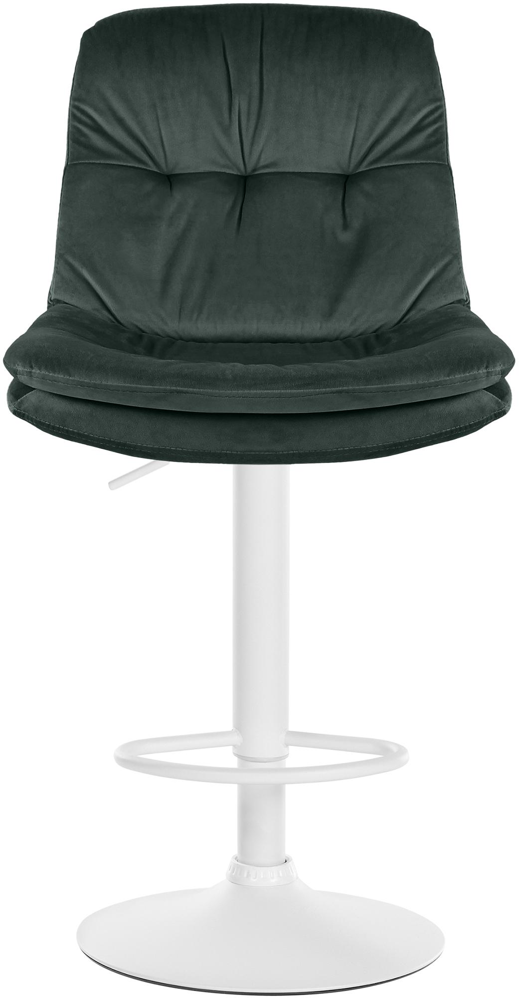 Barhocker Laurel Samt weiß