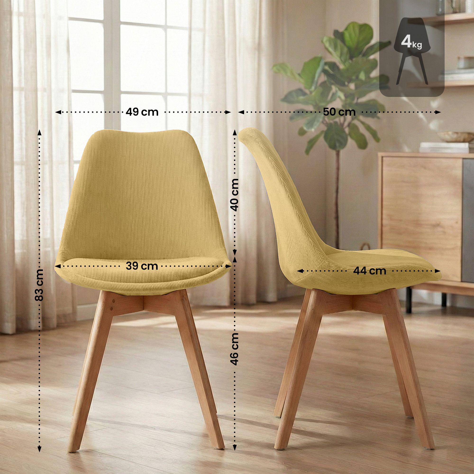 Stuhl Linares Cord
