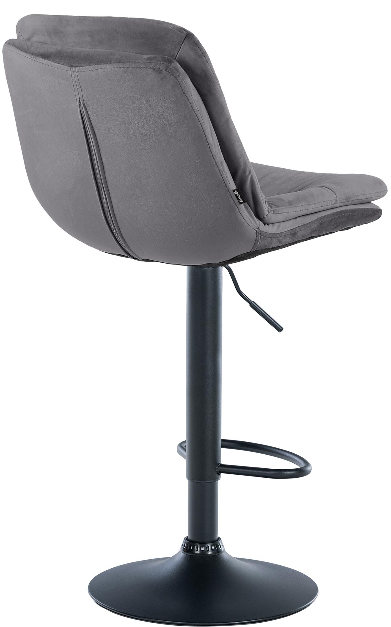 Barhocker Laurel Samt schwarz