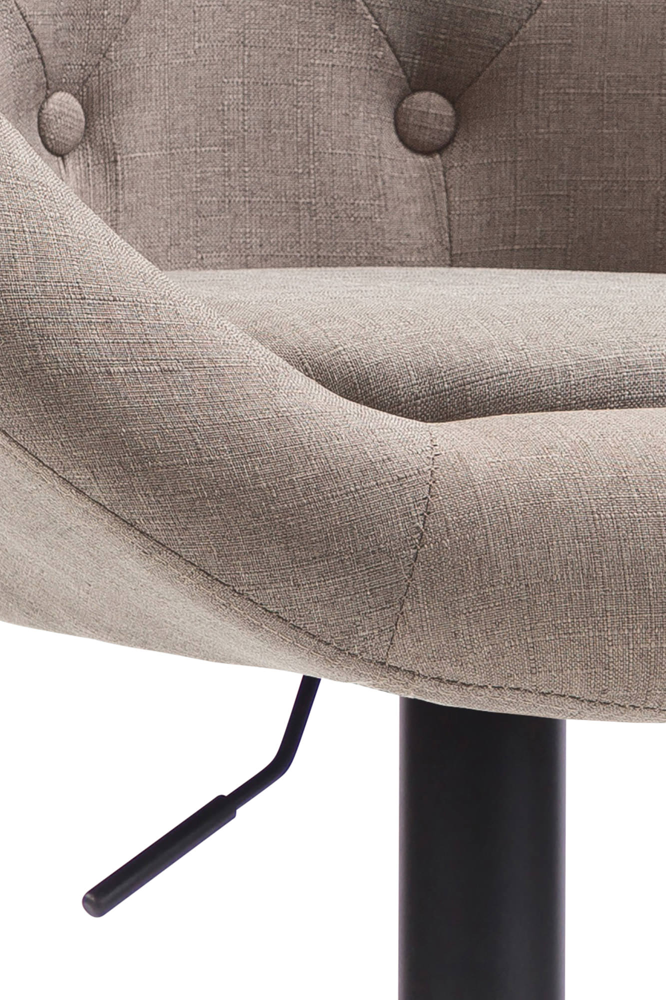 Barhocker London V2 Stoff schwarz