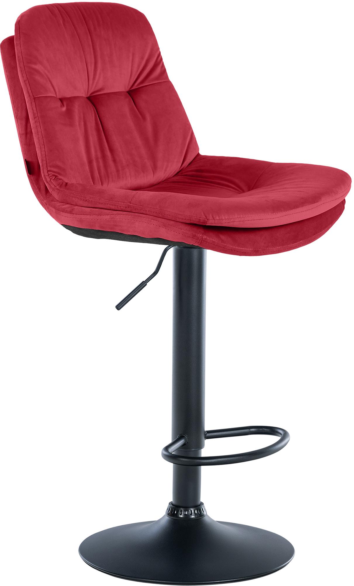 Barhocker Laurel Samt schwarz