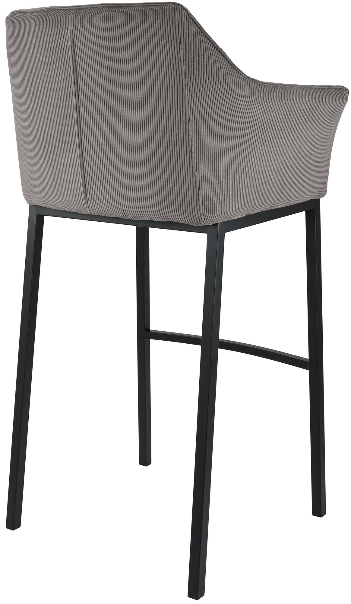 Barhocker Damaso B Cord mit 4-Fuß Gestell