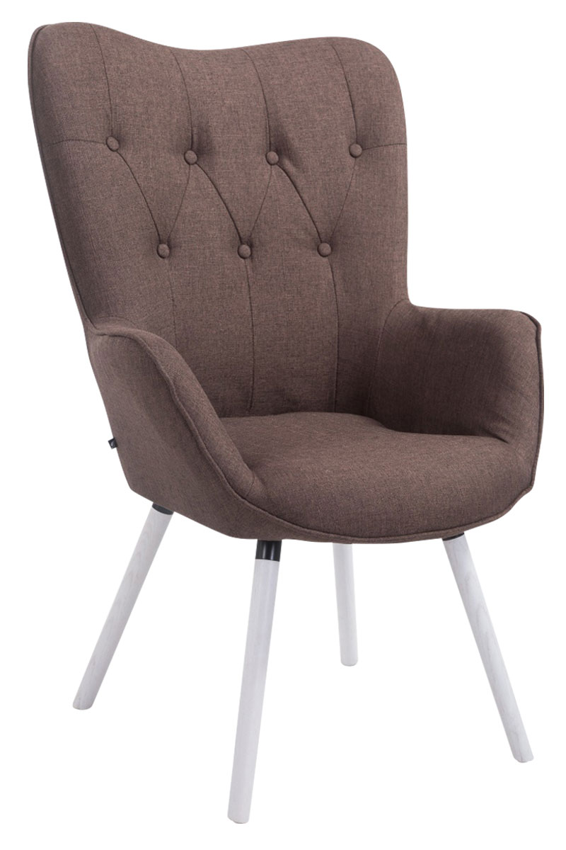 Lounger Aalborg Weiß Stoff
